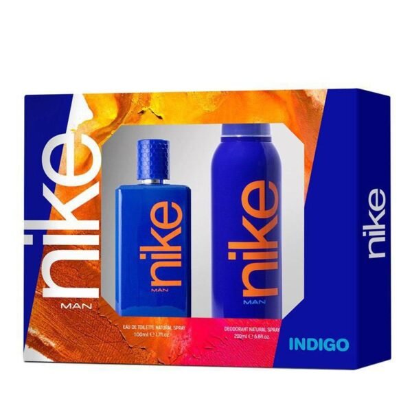 Nike Man Indigo Coffret Eau De Toilette Spray 100 Ml + Deodorant Spray 200Ml